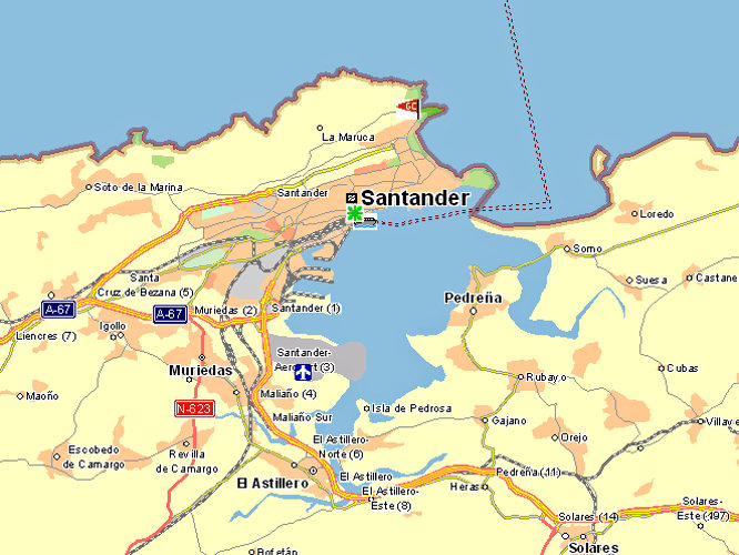 Karte Santander | goudenelftal